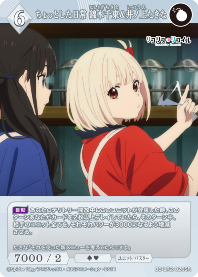 ちょっとした日常 錦木千束&井ノ上たきな